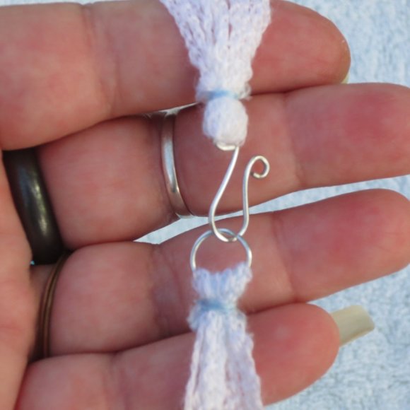 New Boho Fiber & Ceramic Hand Crafted Necklace - Picture 4 of 7